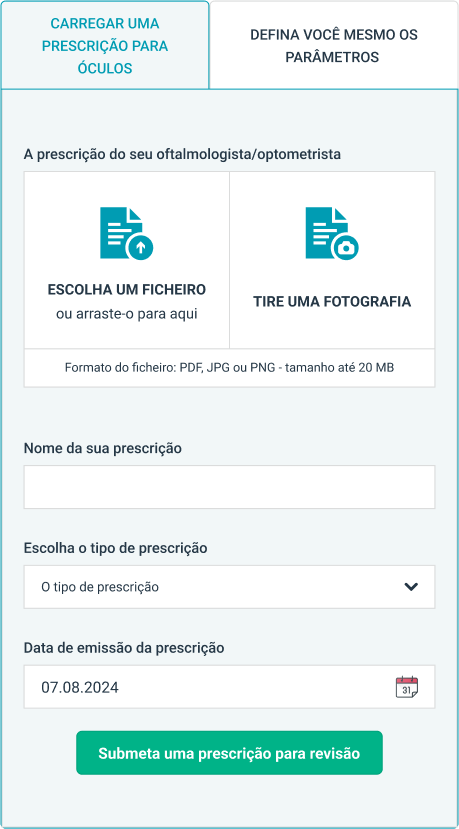 Discount voucher for uploading your glasses prescription