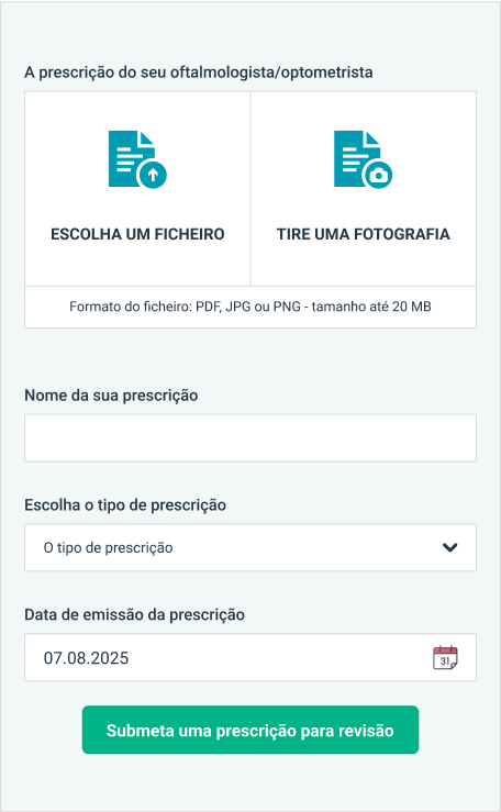 Discount voucher for uploading your glasses prescription