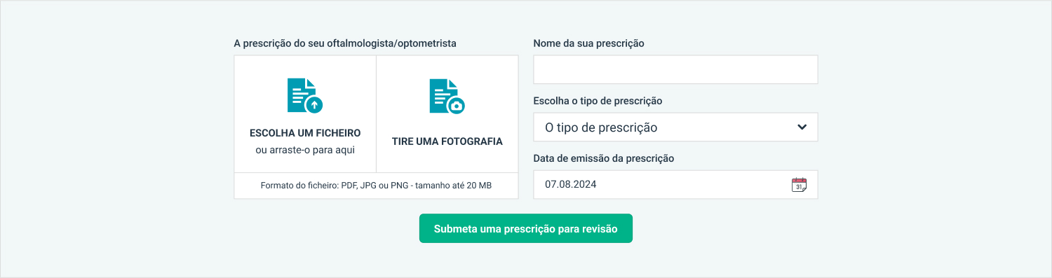 Discount voucher for uploading your glasses prescription