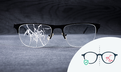 Óculos com revestimento de endurecimento extra