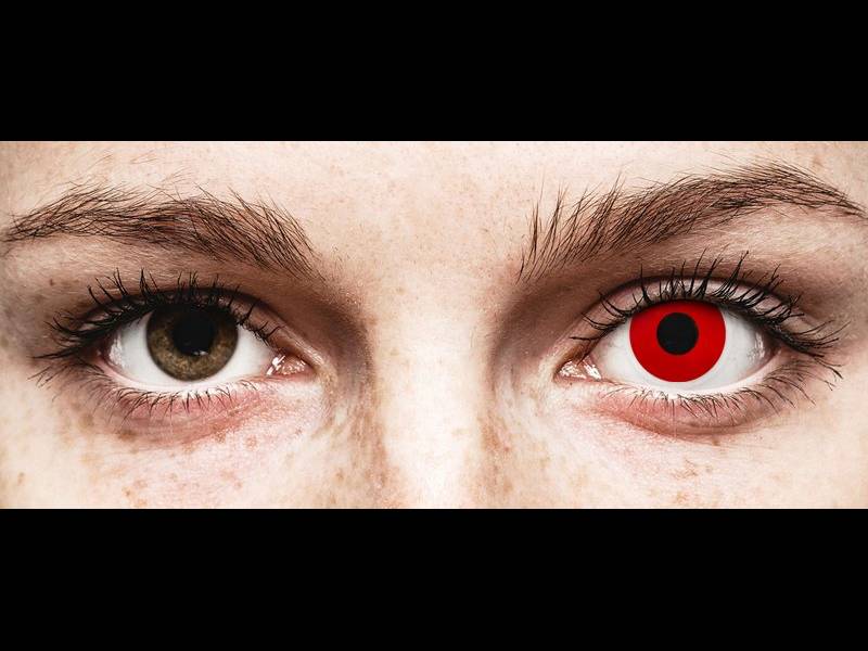 Lentes de Contacto Crazy Lens Vermelho Red Devil - ColourVUE (2 lentes)