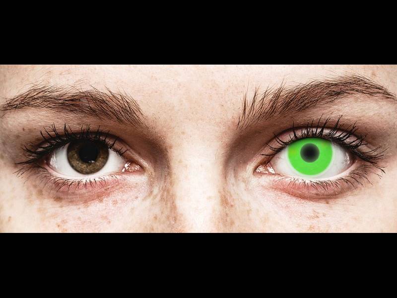 Lentes de Contacto Crazy Glow Verde - ColourVUE (2 lentes)