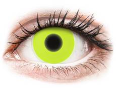 Lentes de Contacto Crazy Glow Amarela - ColourVUE (2 lentes)