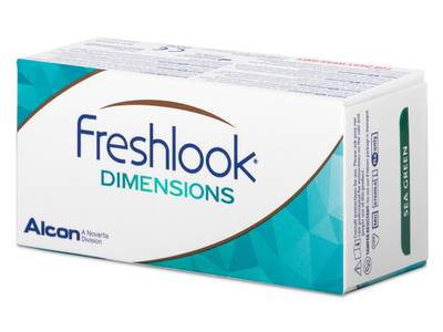 FreshLook Dimensions Sea Green - com correção (6 lentes)