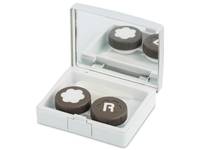 alensa.pt - Lentes de contacto - Caixa elegante com espelho para lentes - Prateado